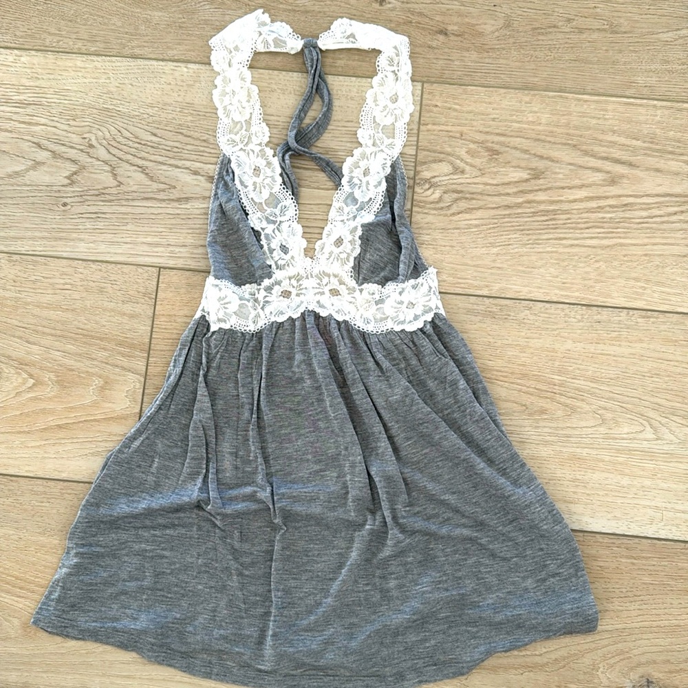 NWT Victorias Secret Gray Sexy Slip